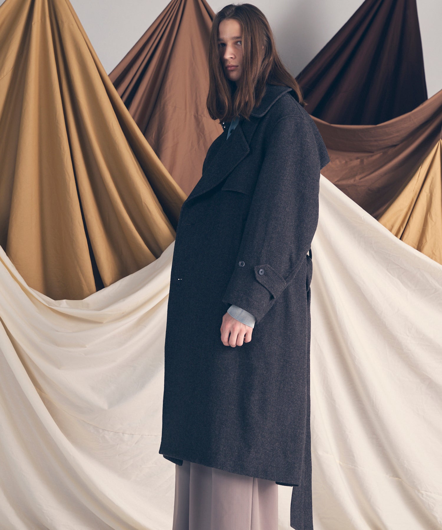 [25AW PRE-ORDER] Sheep Leather Long Coat