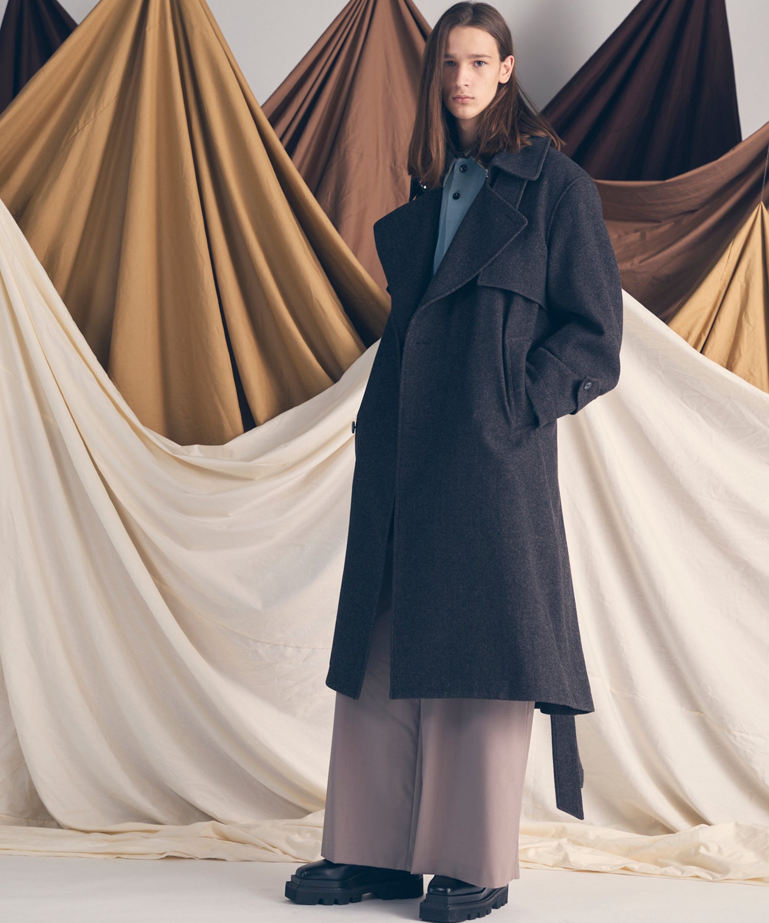 [25AW PRE-ORDER] Sheep Leather Long Coat