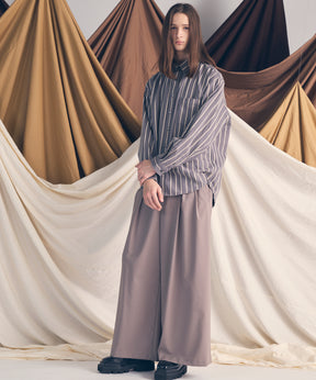 [意大利死库织物]原始的常规领绒布衬衫