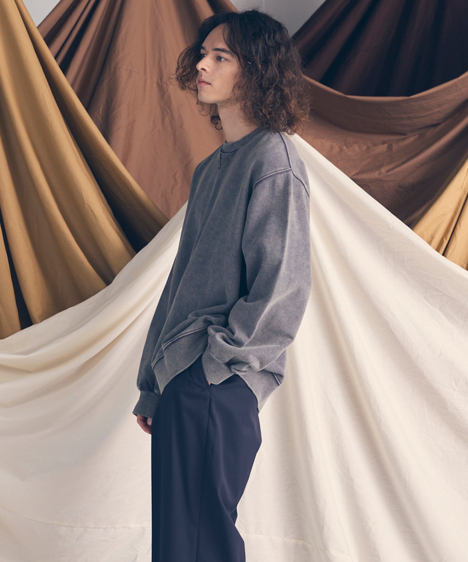 [25AW PRE-ORDER] Nuance Graphics Hand Stitching Long Sleeve TEE