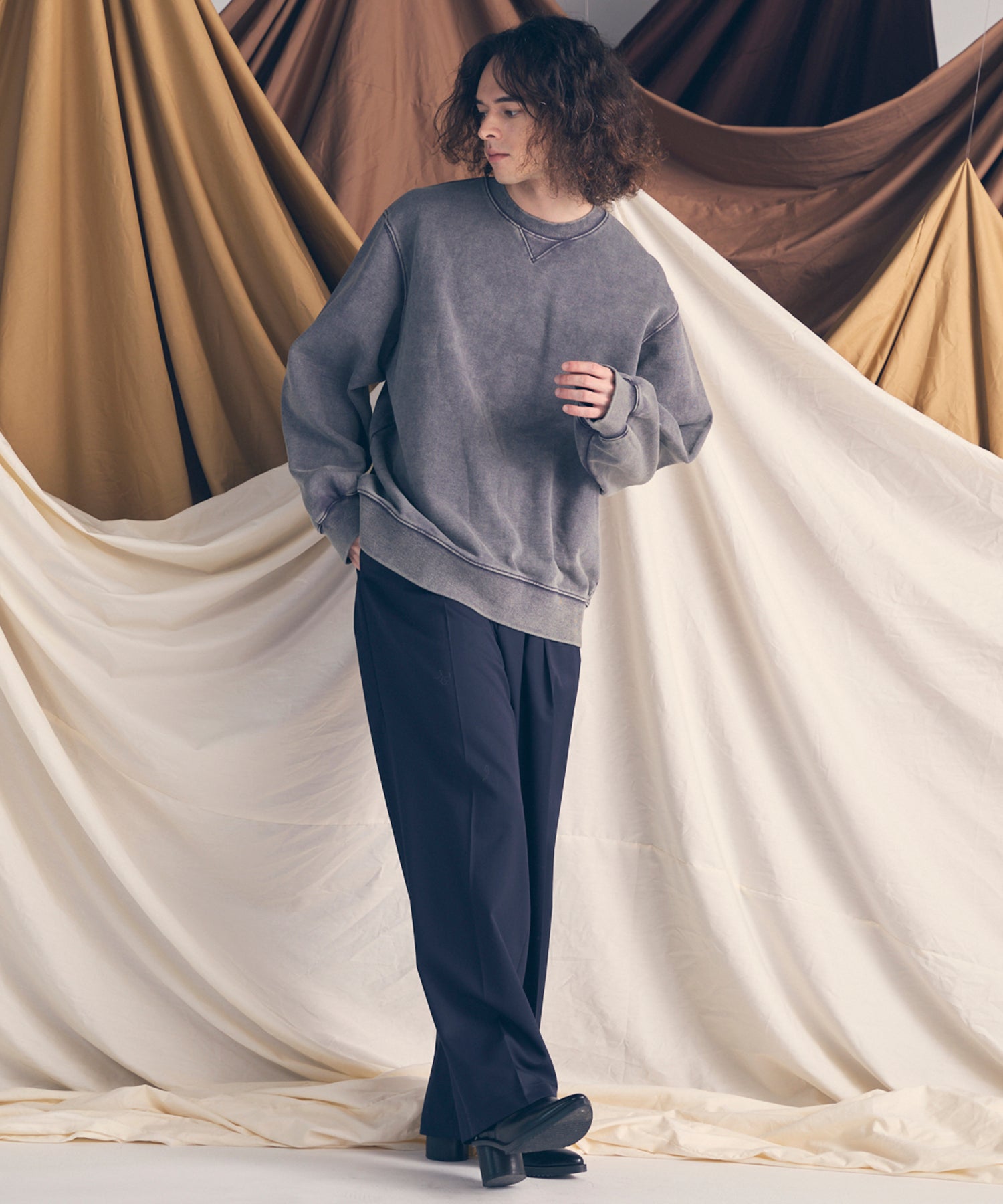 울 믹스 스무드 프라임 넓은 1짜리 넓은 바지