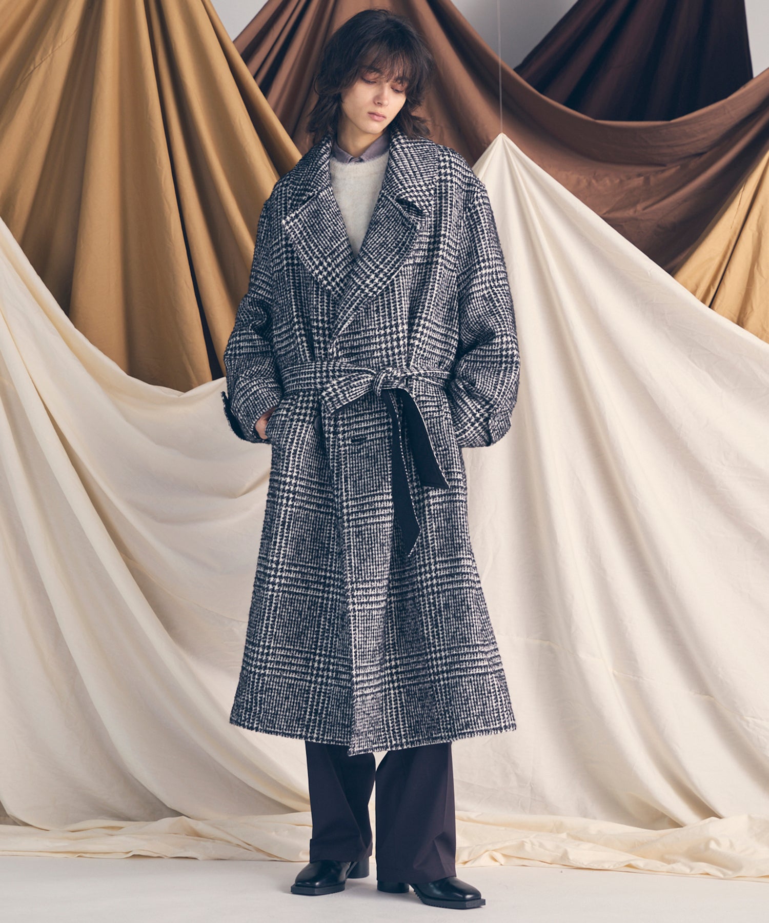 [25AW PRE-ORDER] Fade Yarn Prime-Over Full Zip Knit