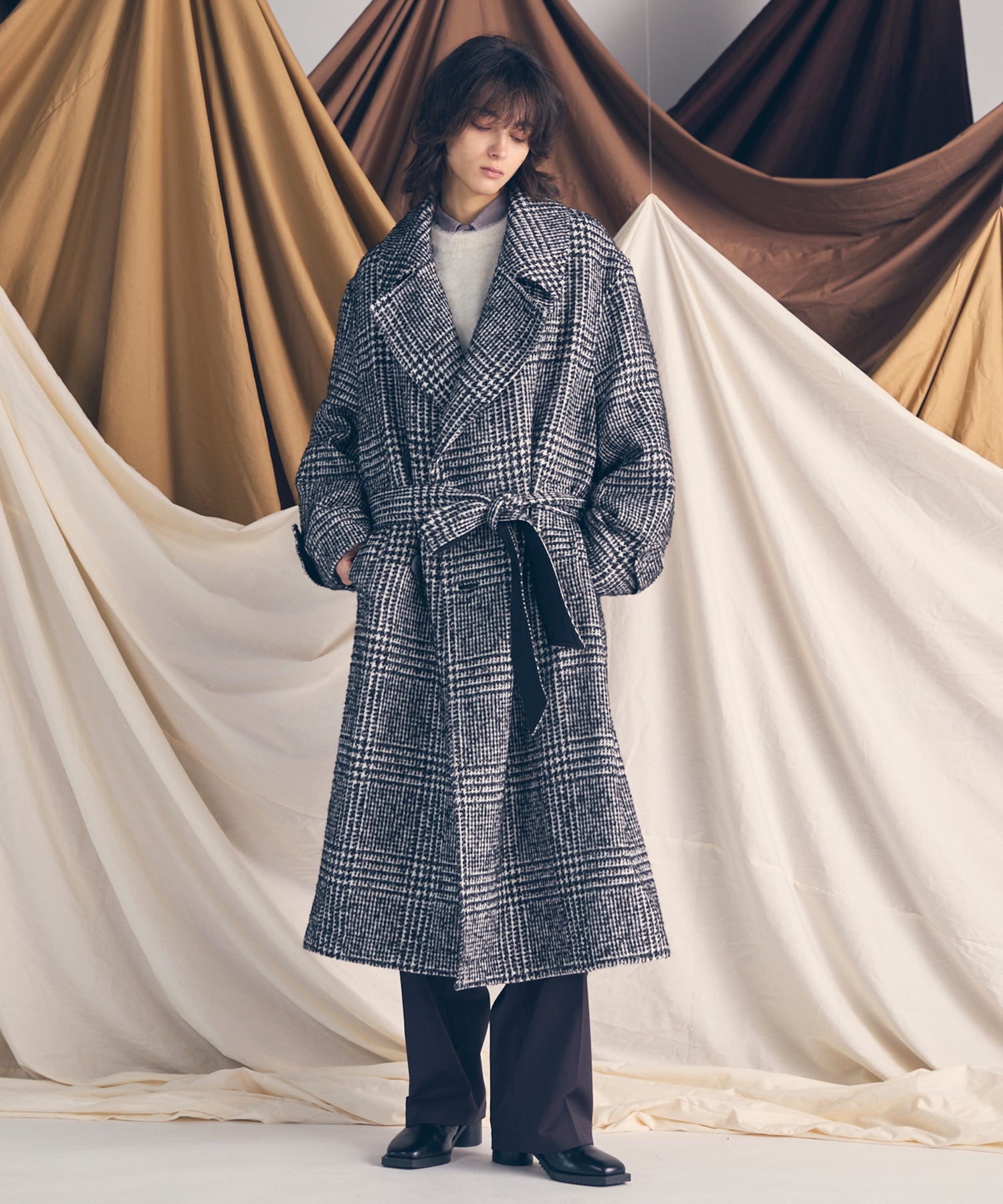 [25AW PRE-ORDER] Sheep Leather Long Coat