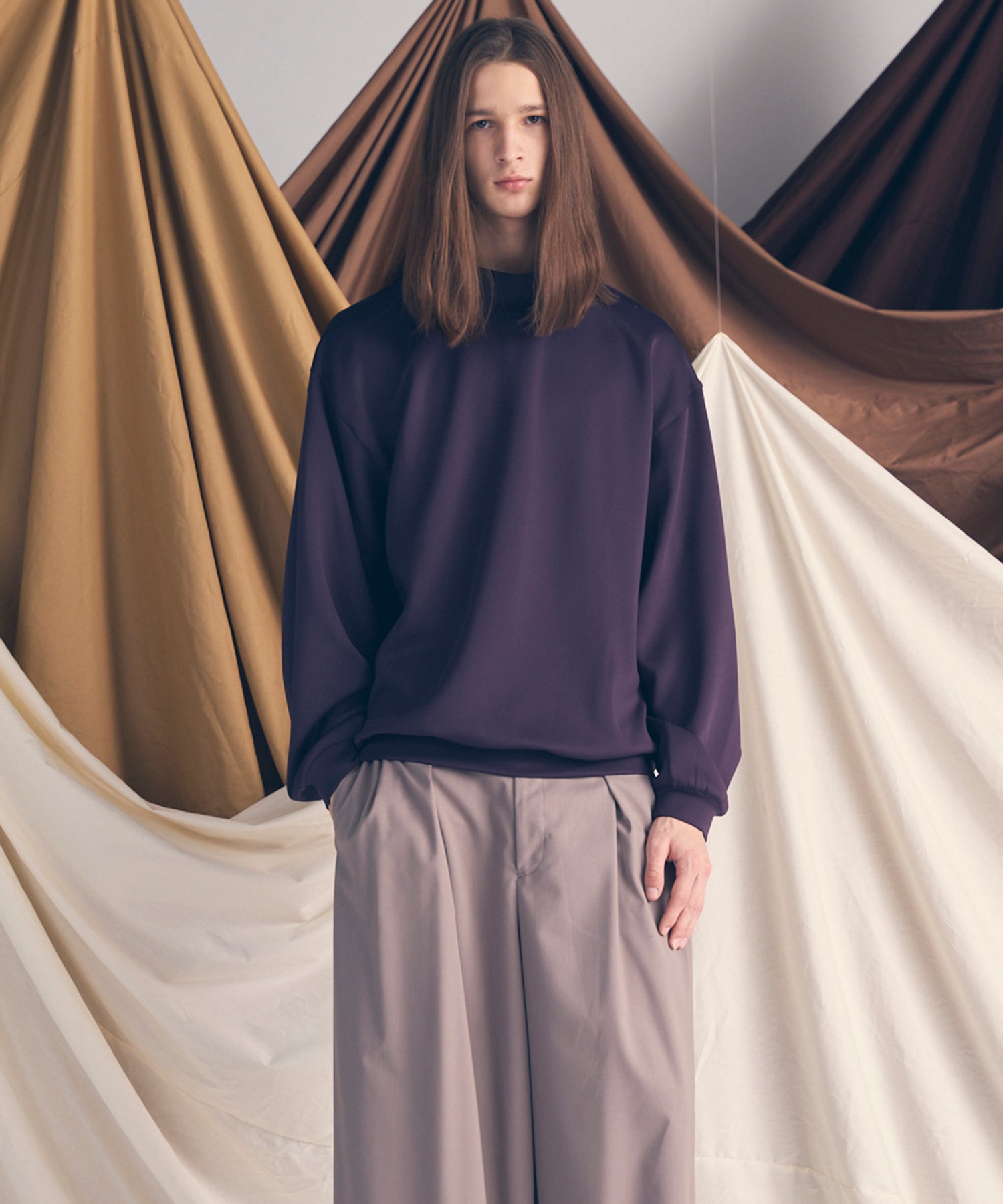 [25AW PRE-ORDER] Nuance Graphics Hand Stitching Long Sleeve TEE