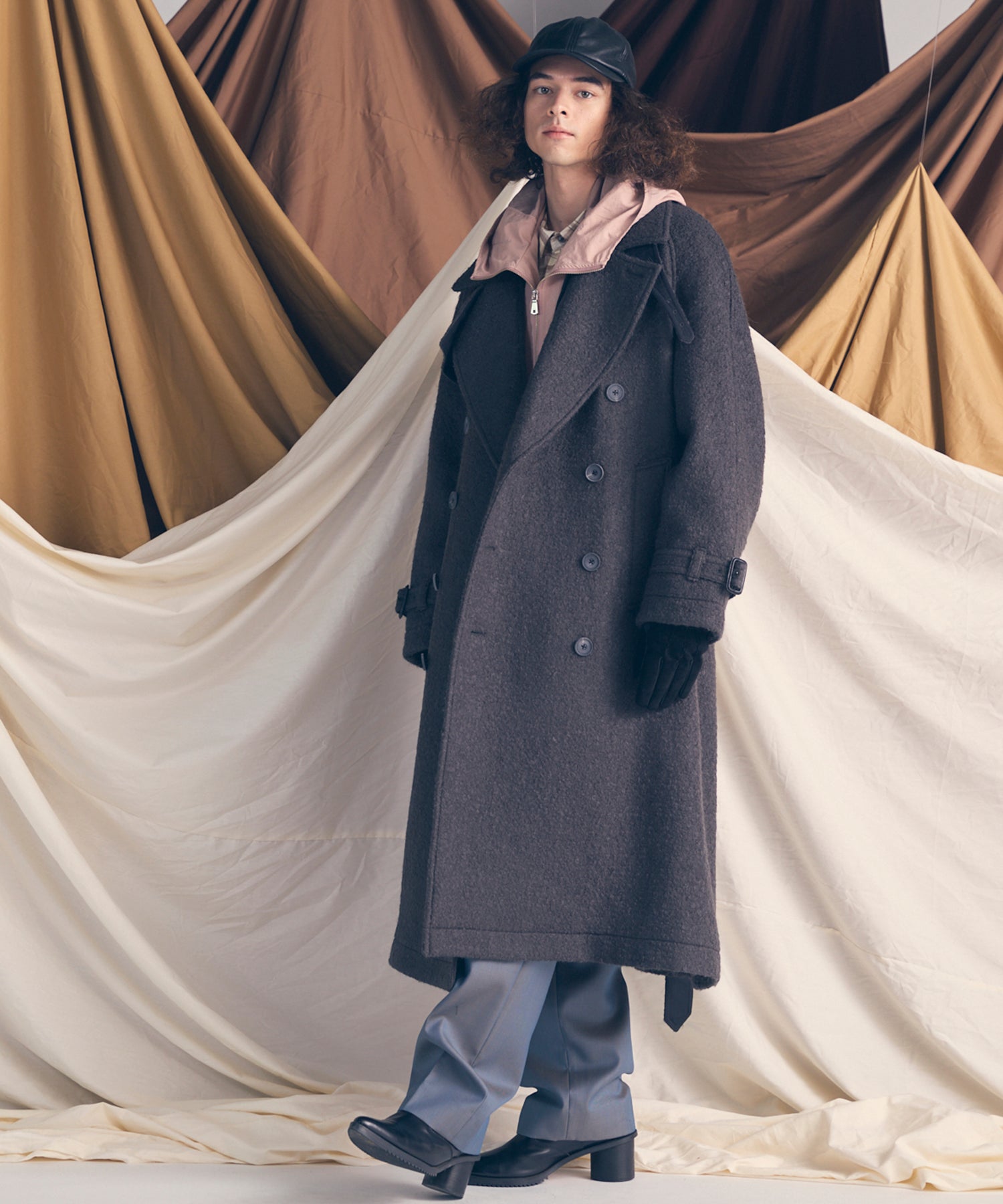 [25AW PRE-ORDER] Sheep Leather Long Coat