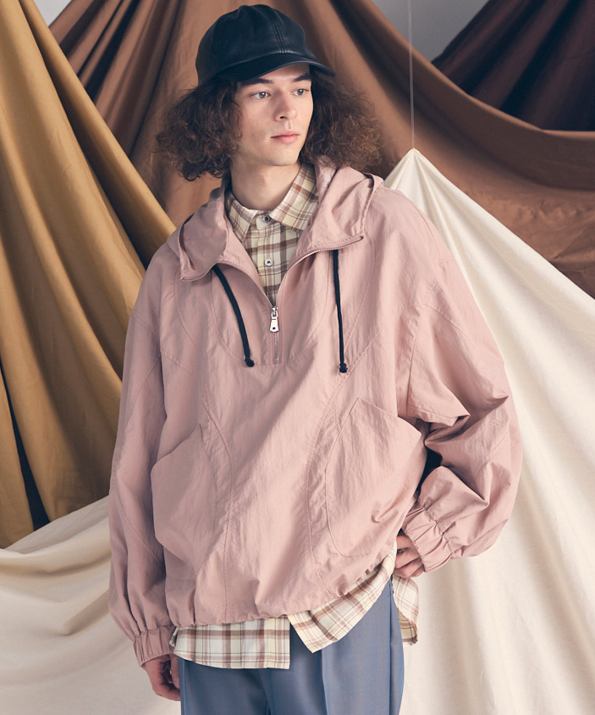 Prime-Over Half Zip Anorak Blouson