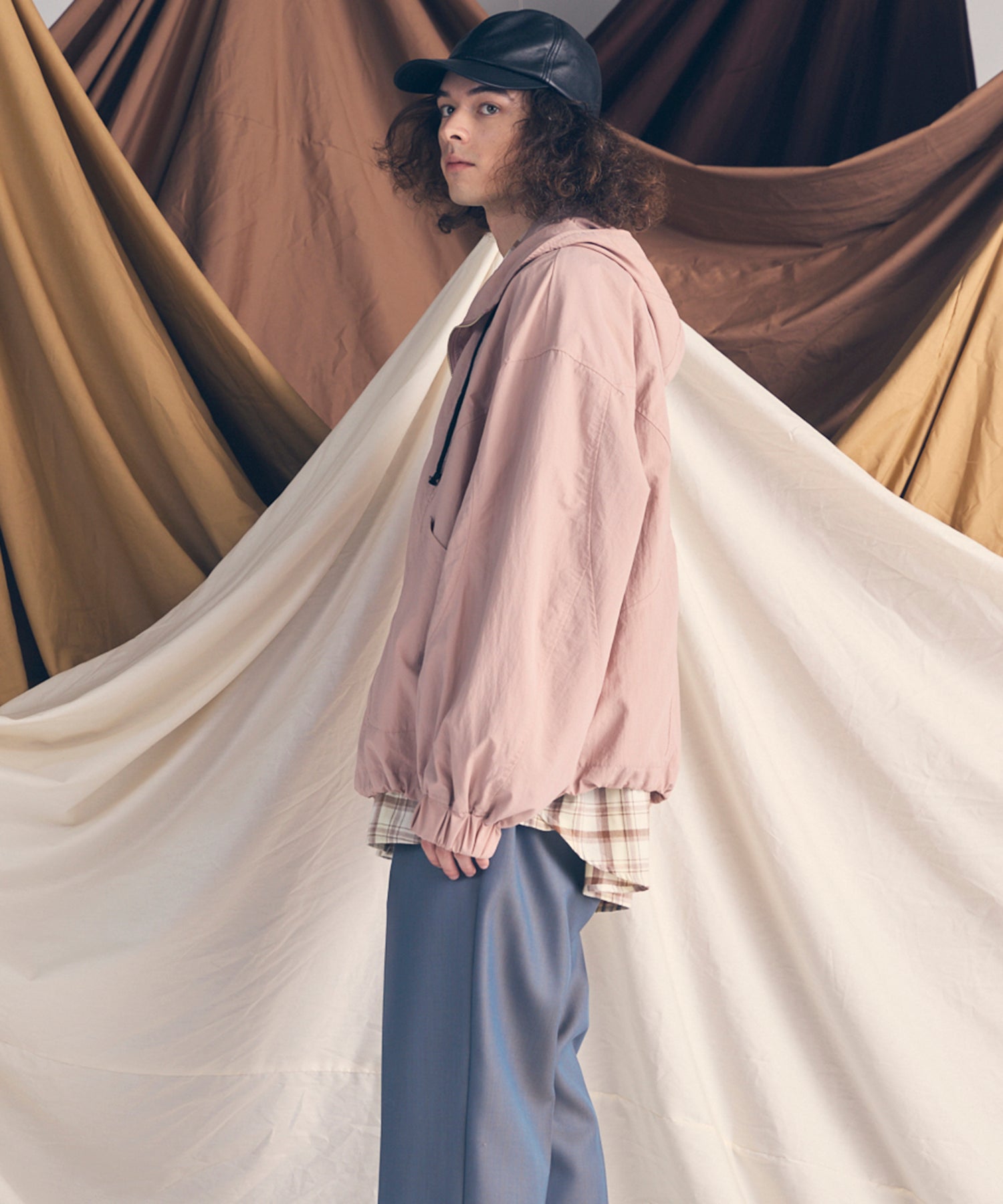 Prime-Over Half Zip Anorak Blouson