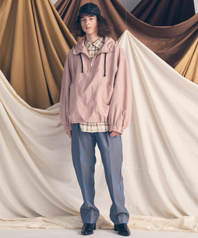 4 색 샹 브레이 세탁 가능한 양모 원은 직선 바지