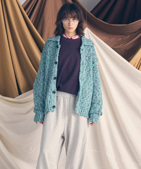 [25AW PRE-ORDER] Fade Yarn Prime-Over Full Zip Knit