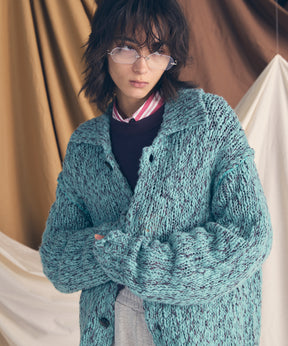 [25AW PRE-ORDER] Fade Yarn Prime-Over Full Zip Knit