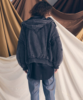 Different Material Docking Prime-Over Military Blouson