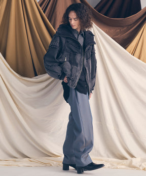 Different Material Docking Prime-Over Military Blouson