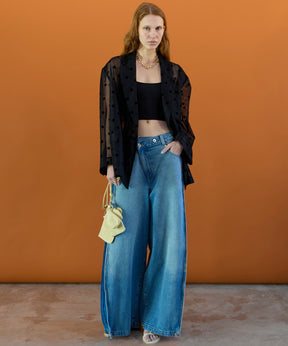 【26SPRING PRE-ORDER】Side-Tuck Cocoon Denim Pants