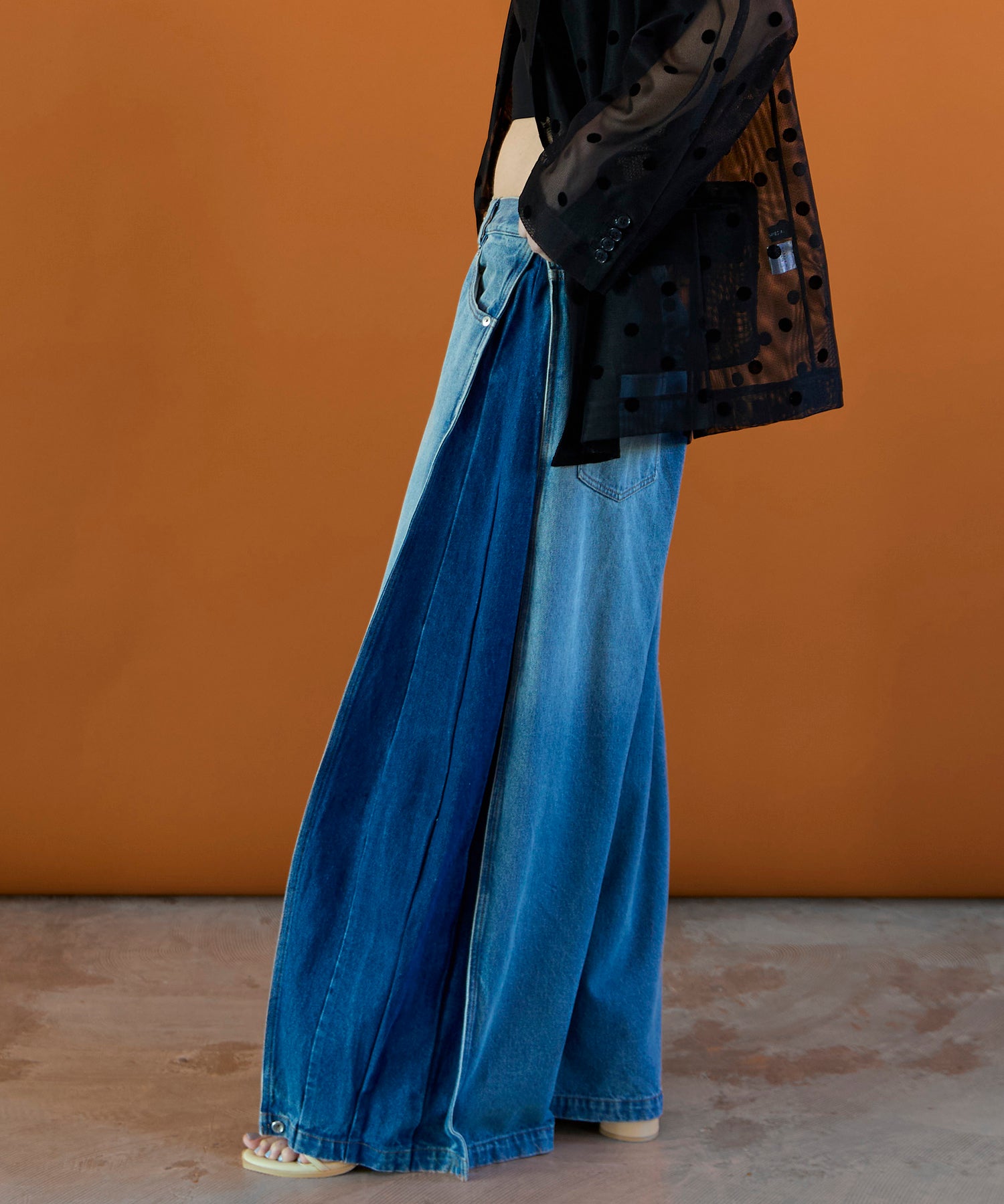 【26SPRING PRE-ORDER】Side-Tuck Cocoon Denim Pants