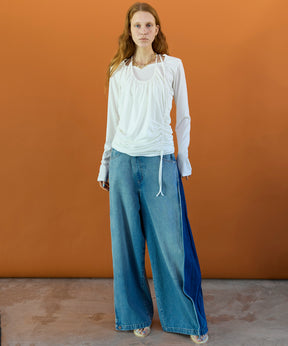 【26SPRING PRE-ORDER】Side-Tuck Cocoon Denim Pants