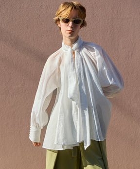 【26SPRING PRE-ORDER】V-neck voluminous blouse