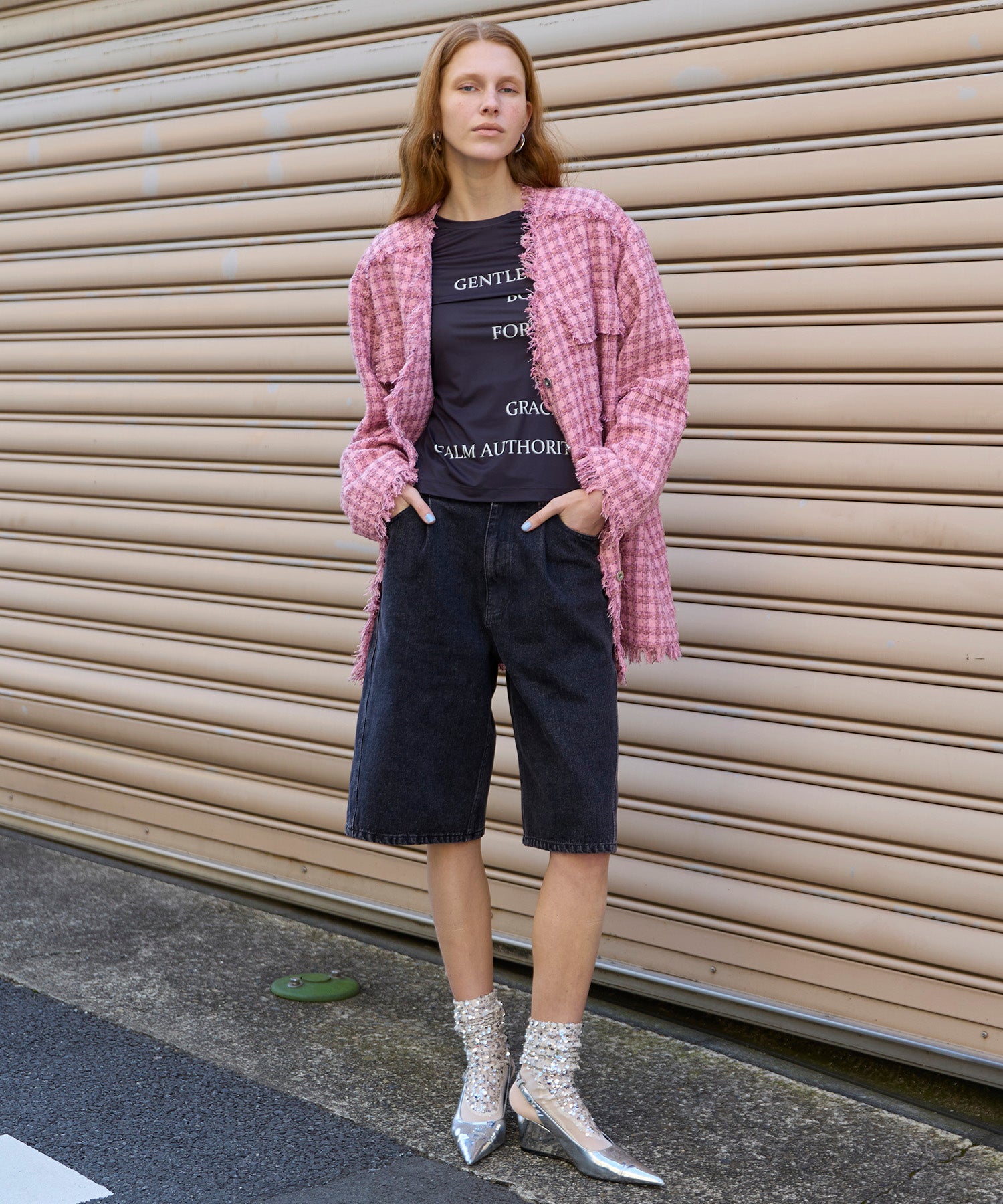 【26SPRING PRE-ORDER】Multi-Way Layered Denim Shorts