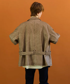 【26SPRING PRE-ORDER】Belted Faux Leather Jacket