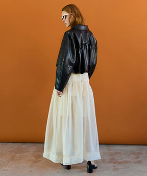 【26SPRING PRE-ORDER】Sponge Mesh Flare Skirt