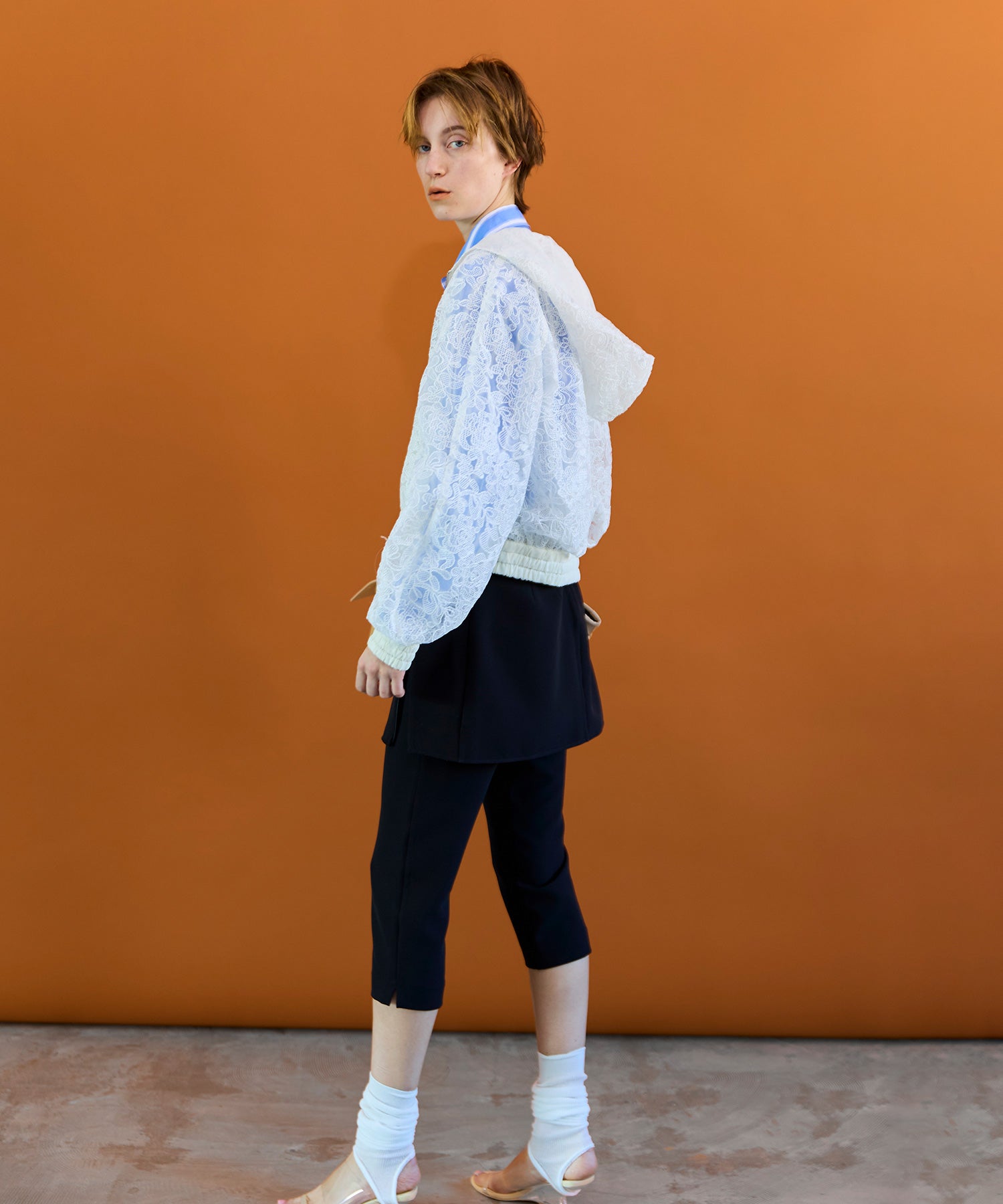 【26SPRING PRE-ORDER】Mini Skirt Layer Capri Pants