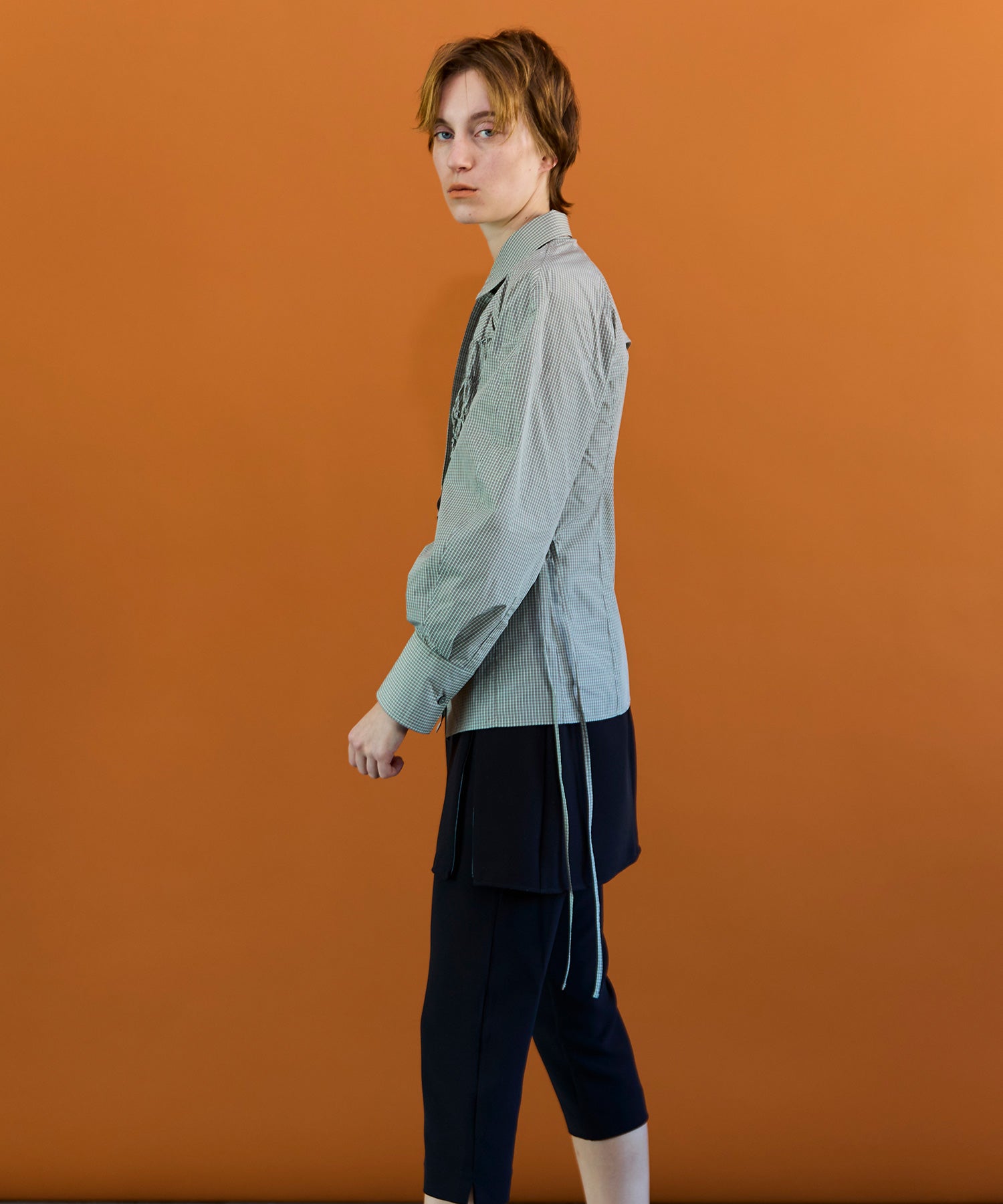 【26SPRING PRE-ORDER】Shirring Fabric Shape Shirt