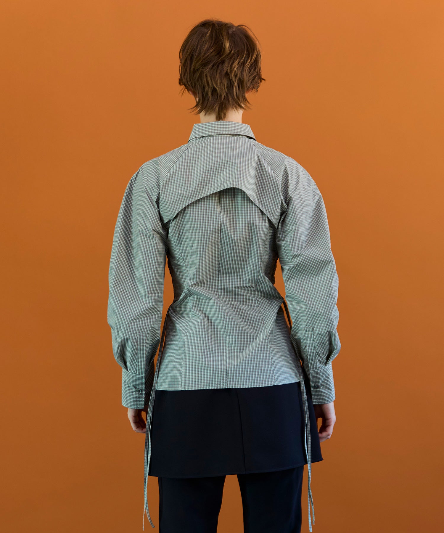 【26SPRING PRE-ORDER】Shirring Fabric Shape Shirt