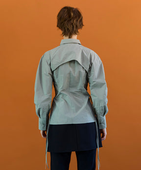 【26SPRING PRE-ORDER】Shirring Fabric Shape Shirt