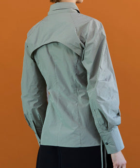 【26SPRING PRE-ORDER】Shirring Fabric Shape Shirt