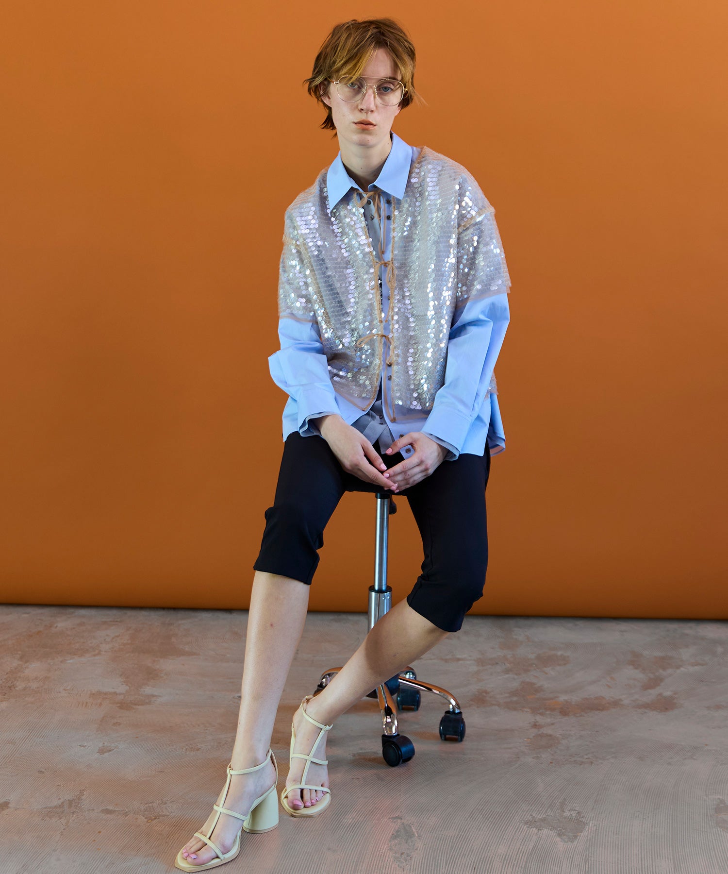 【26SPRING PRE-ORDER】Mini Skirt Layer Capri Pants