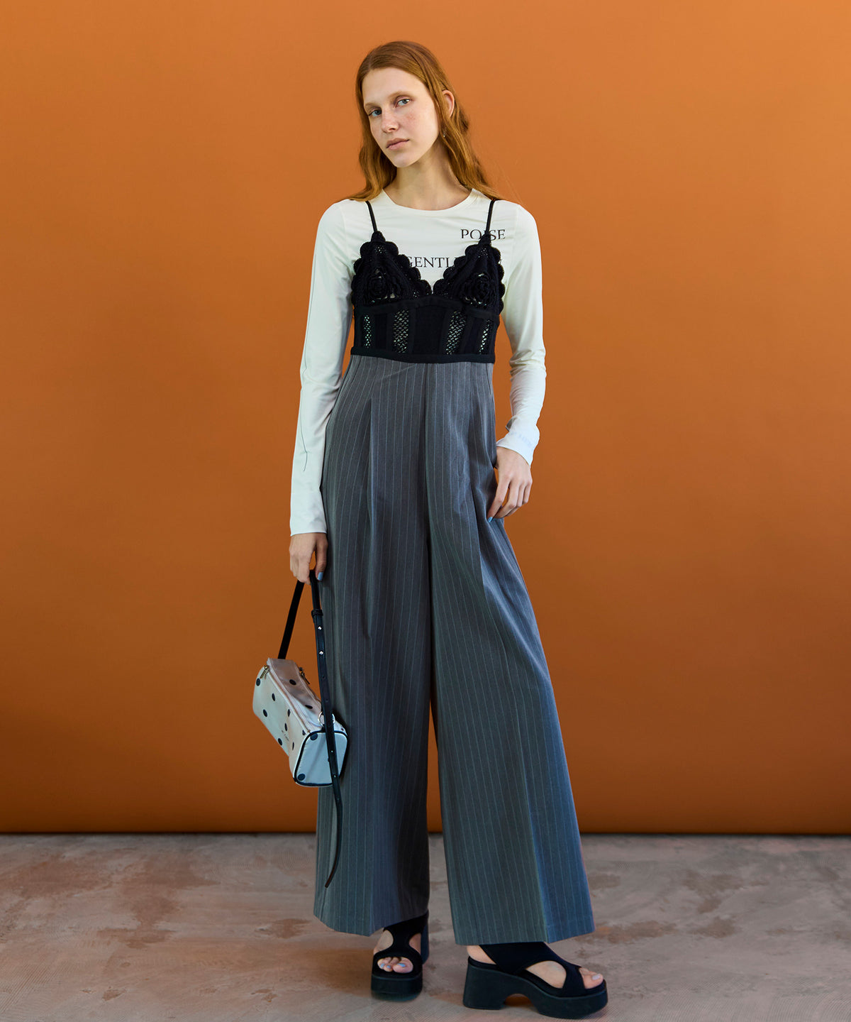 【26SPRING PRE-ORDER】Crochet Bustier Jumpsuit