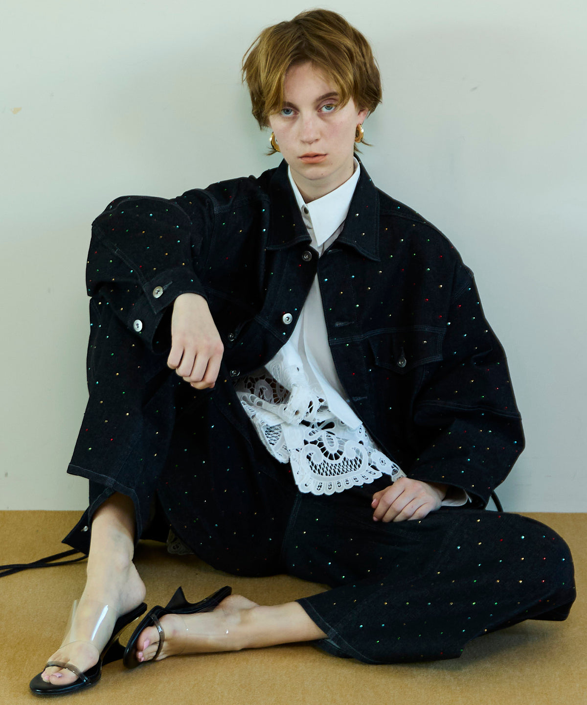 【26SPRING PRE-ORDER】2WAY Over Stone Denim Jacket