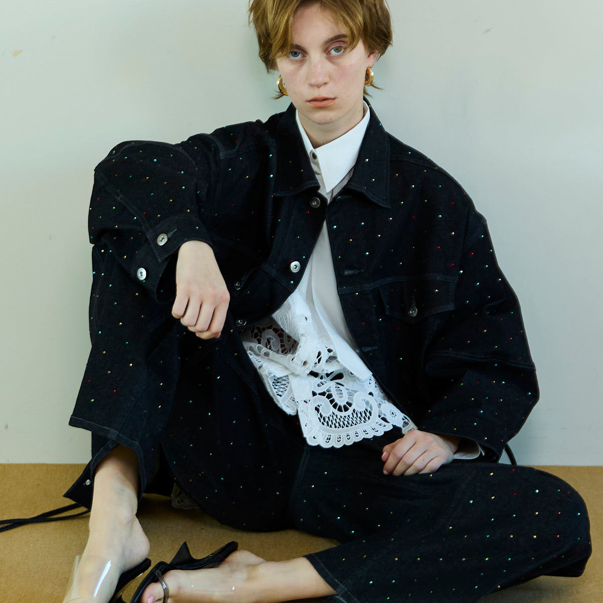 26SPRING PRE-ORDER】2WAY Over Stone Denim Jacket