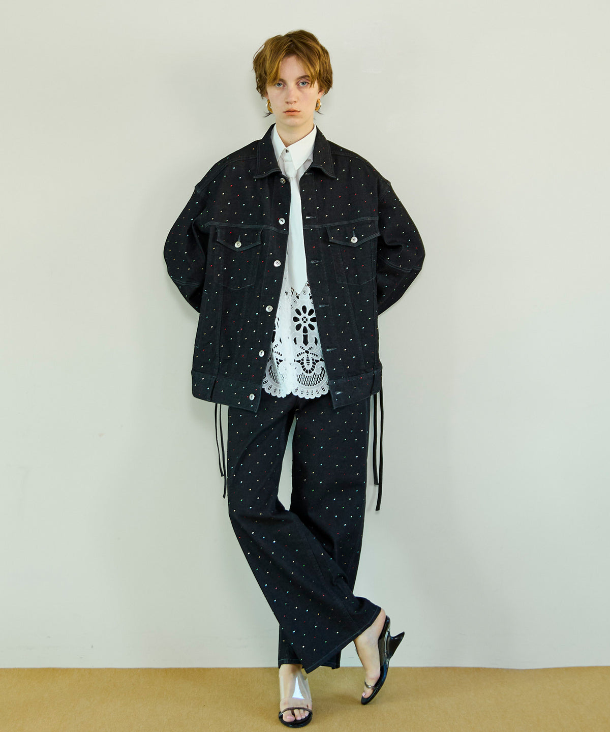 【26SPRING PRE-ORDER】2WAY Over Stone Denim Jacket