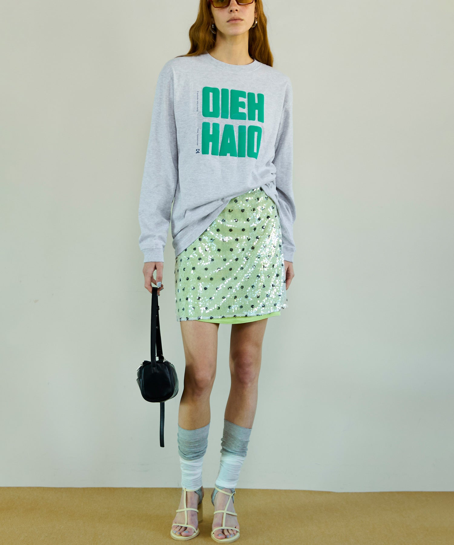 [26SPRING预购] 圆点氨纶迷你裙