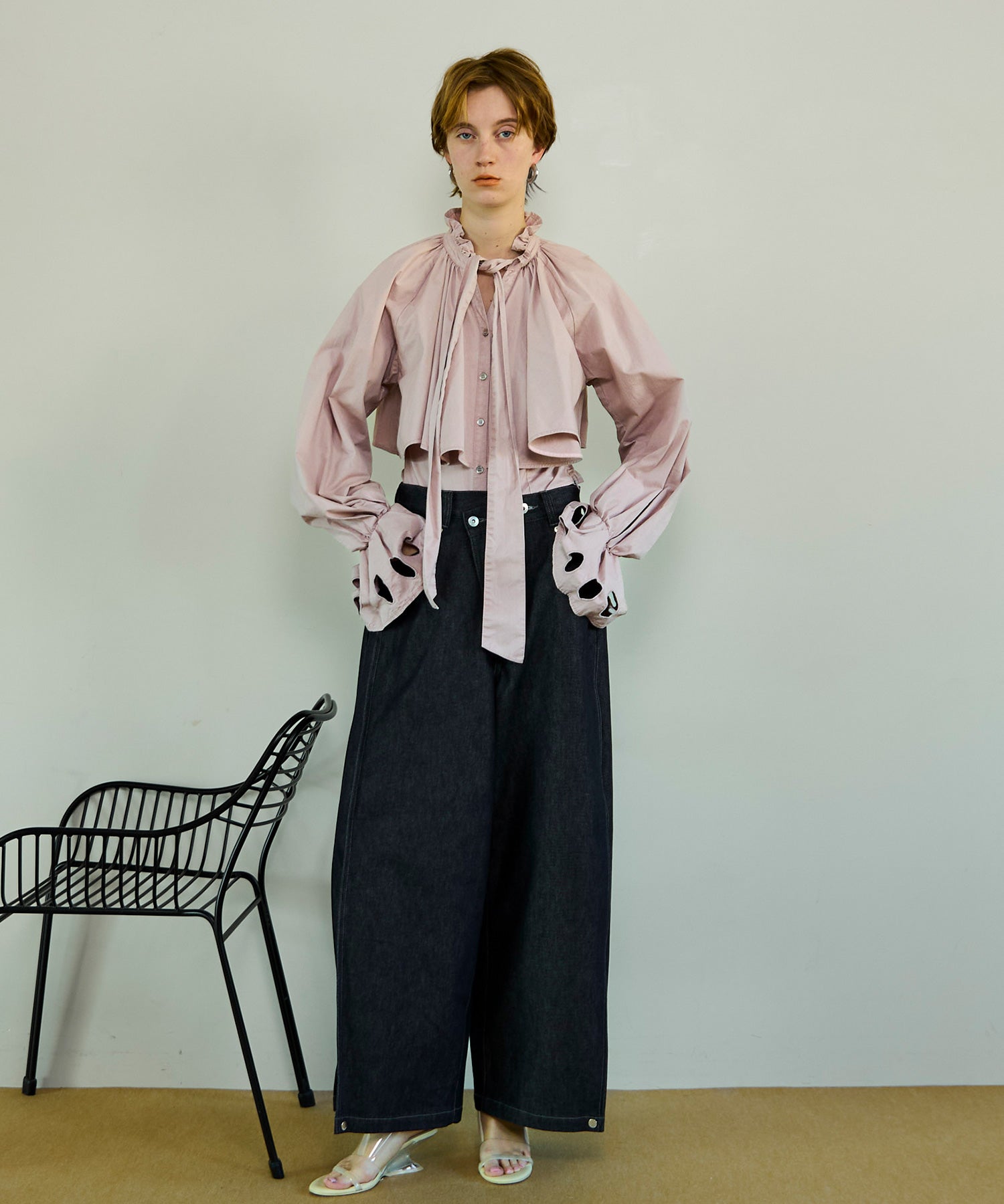 【26SPRING PRE-ORDER】Side-Tuck Cocoon Denim Pants