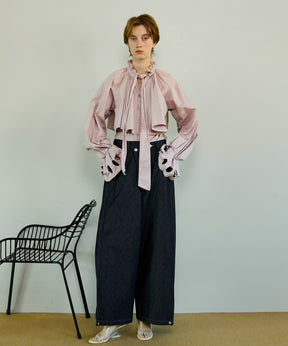 【26SPRING PRE-ORDER】Side-Tuck Cocoon Denim Pants