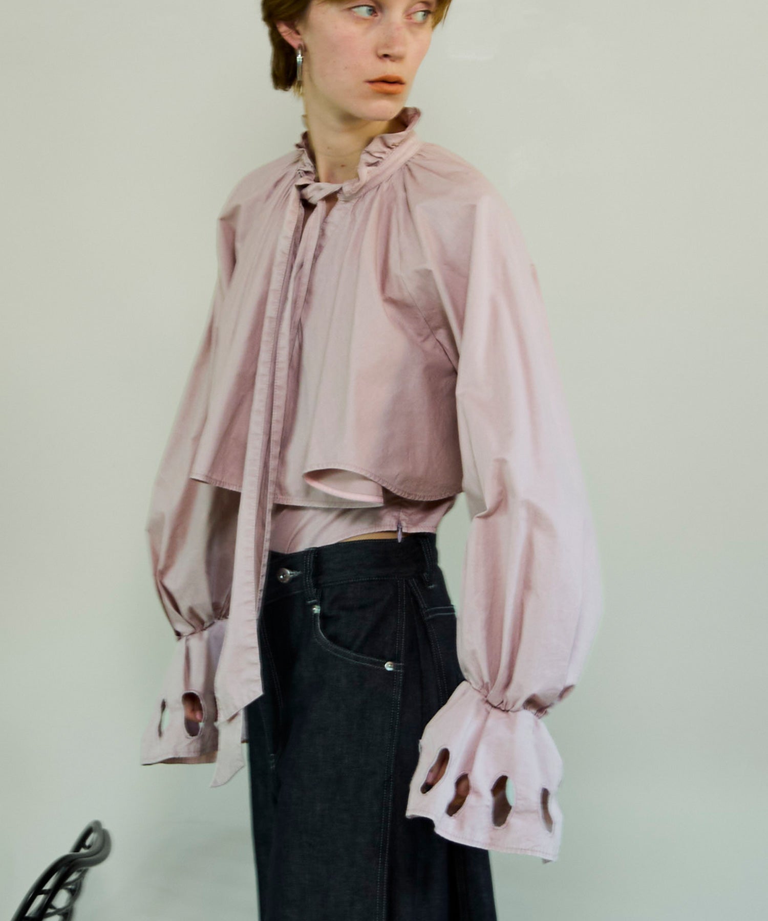 [26SPRING PRE-ORDER] 러플 셔츠 바디수트