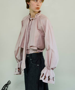 [26SPRING PRE-ORDER] 러플 셔츠 바디수트