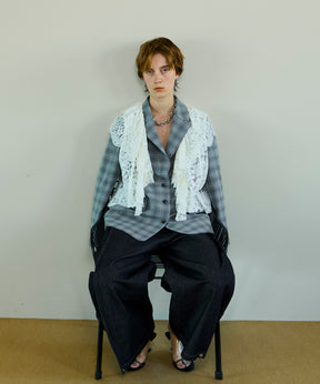 【26SPRING PRE-ORDER】Lace Vest Single Jacket