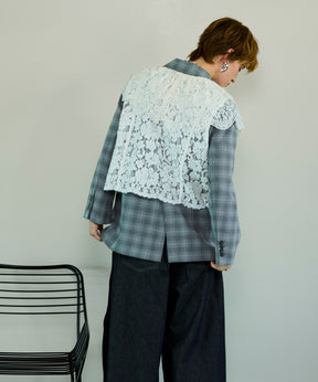 【26SPRING PRE-ORDER】Lace Vest Single Jacket