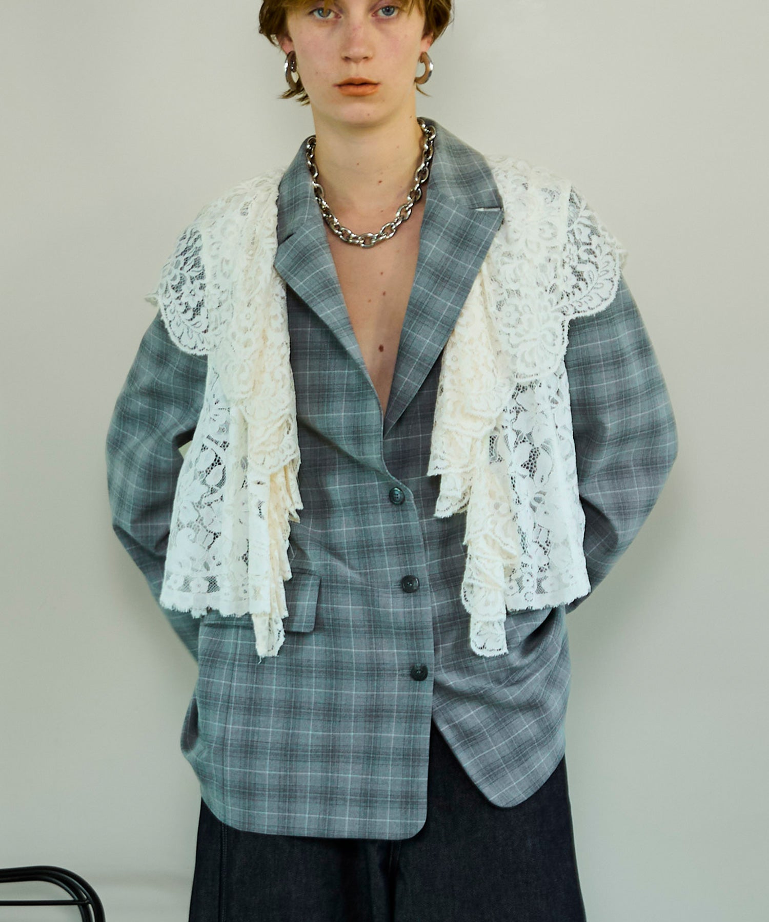 【26SPRING PRE-ORDER】Lace Vest Single Jacket