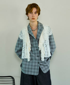 【26SPRING PRE-ORDER】Lace Vest Single Jacket