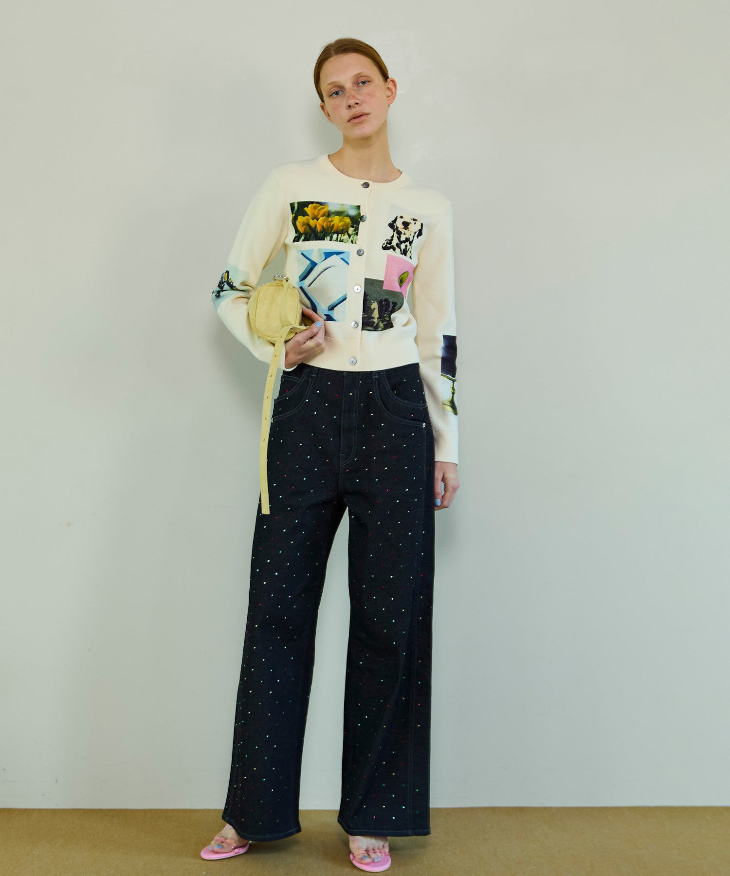 【26SPRING PRE-ORDER】Photo Collage Compact Knit Cardigan