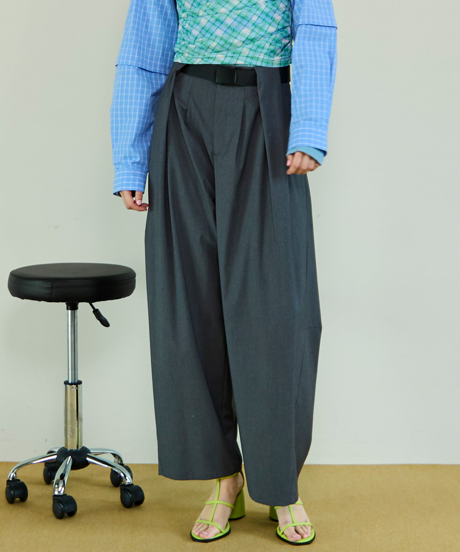 [26SPRING PRE-ORDER]Tunnel Loop Belt Set Pants