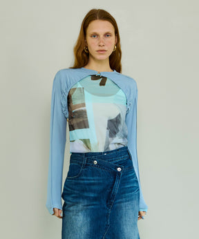 Photo Collage Mesh Tops