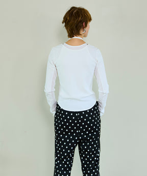 【26SPRING PRE-ORDER】Layered Rib Top