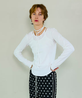 【26SPRING PRE-ORDER】Layered Rib Top