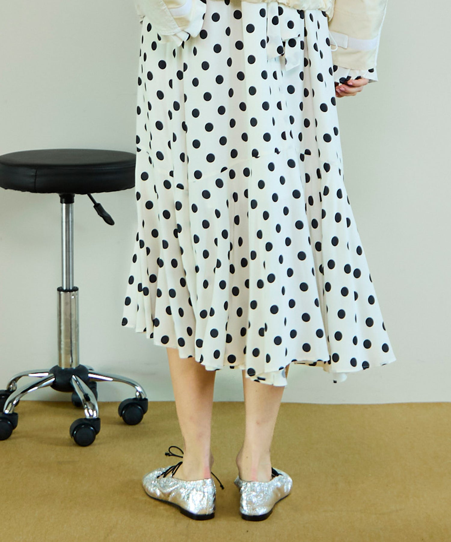 【26SPRING PRE-ORDER】Lace-Up Gathered Flat Shoes