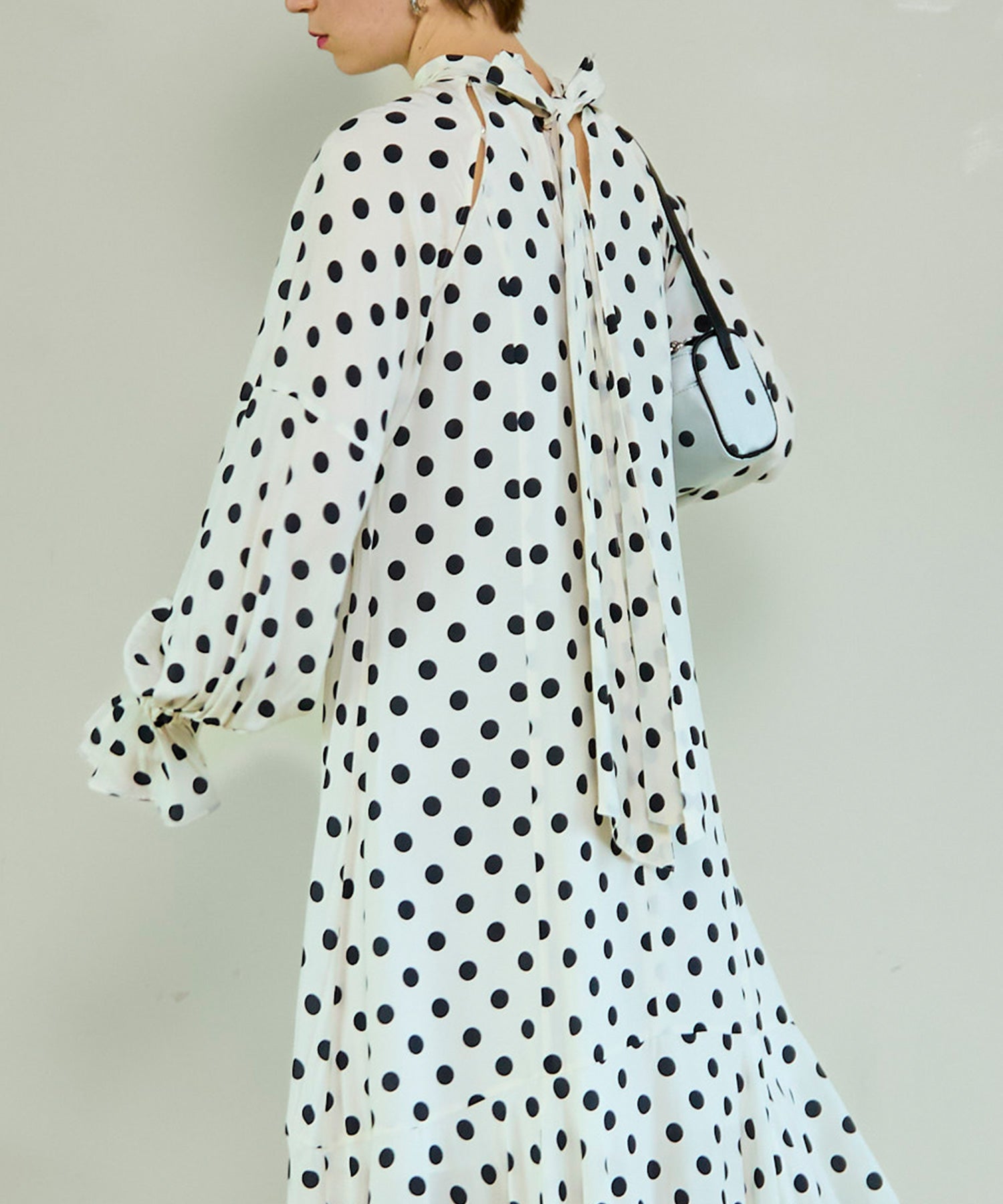 【26SPRING PRE-ORDER】2WAY Sleeve Dot One-Piece
