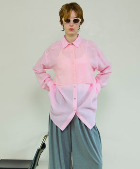 【26SPRING PRE-ORDER】Sheer Bustier Combi Shorts